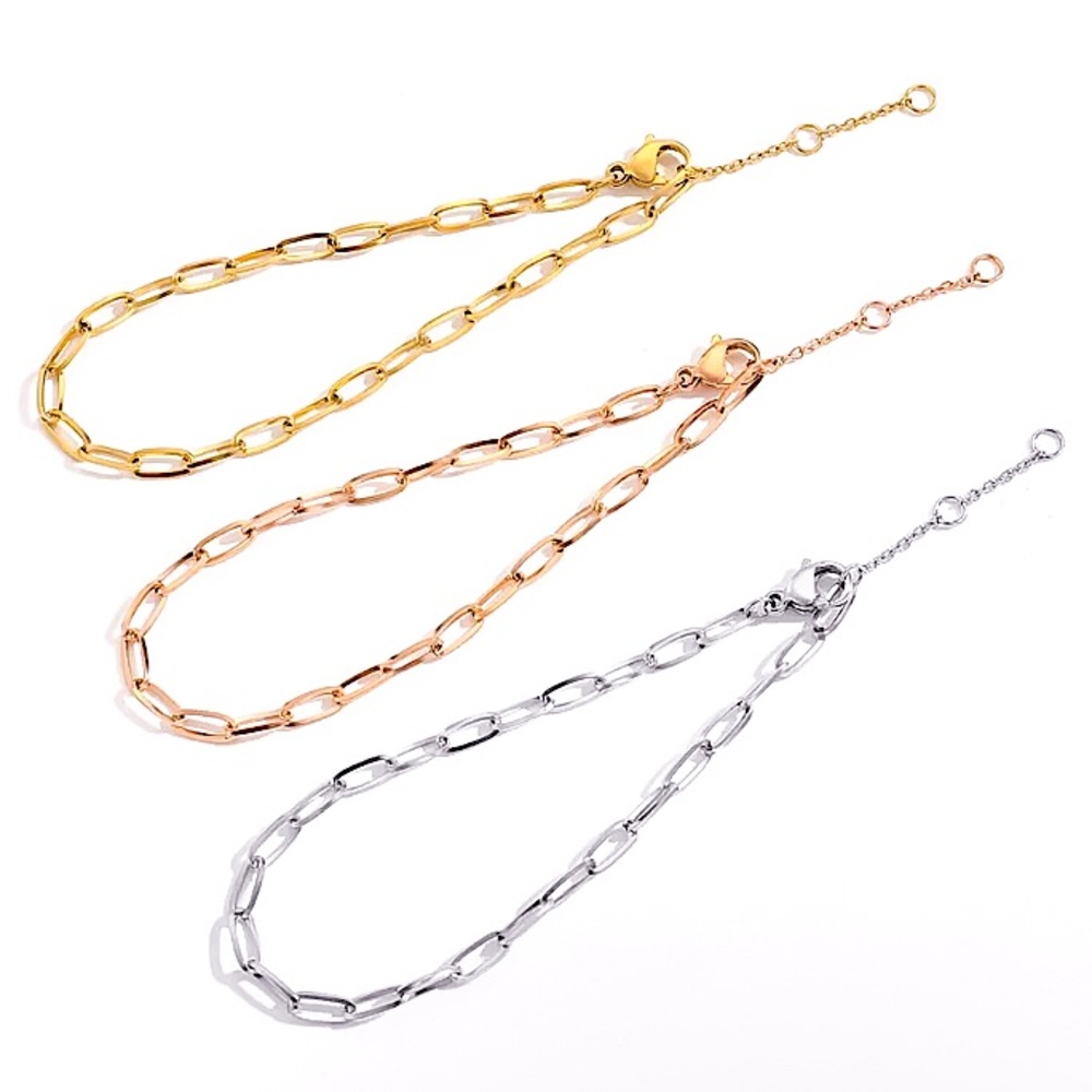 ⚜️𝟯𝟬%𝗢𝗙𝗙 𝗯𝘂𝗻𝗱𝗹𝗲𝘀 𝟯+⚜️ NEW Paperclip Steel Bracelet - Picture 6 of 16